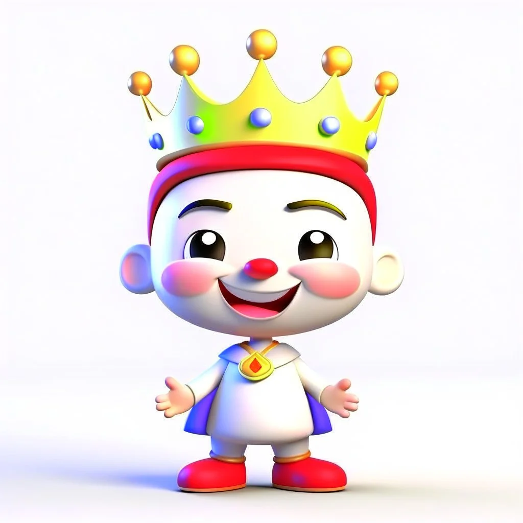 King cheerful 3D cute