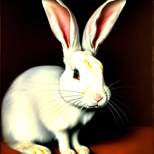 portrait of a rabbit by Diego Velázquez style