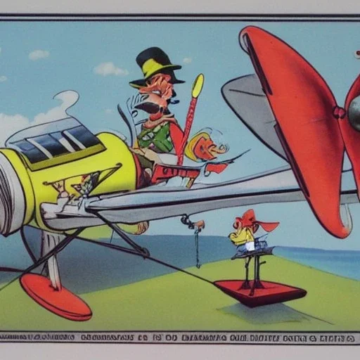 Dastardly and Muttley in their Flying Machines by Dr Seuss