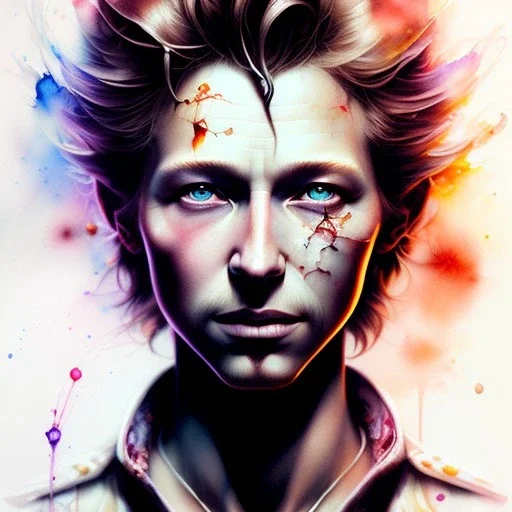 photorealistic guybrush, watercolor illustration by <agnes cecile> <Yoji Shinkawa>, natural tones, ornate and intricate detail , soft smooth lighting, soft pastel colors,