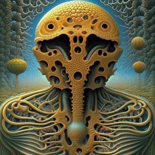 fractals in a human, Jacek Yerka