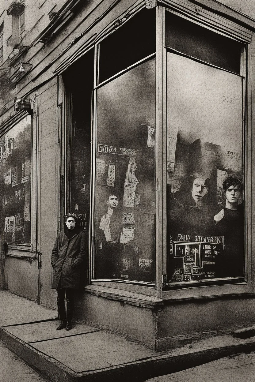 realism, street, russian depression, music album, from the window, depression, russian 90, post punk, poster