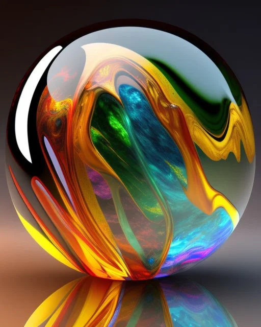 AI glass marble art realisticv2 surrealism 4k resolution