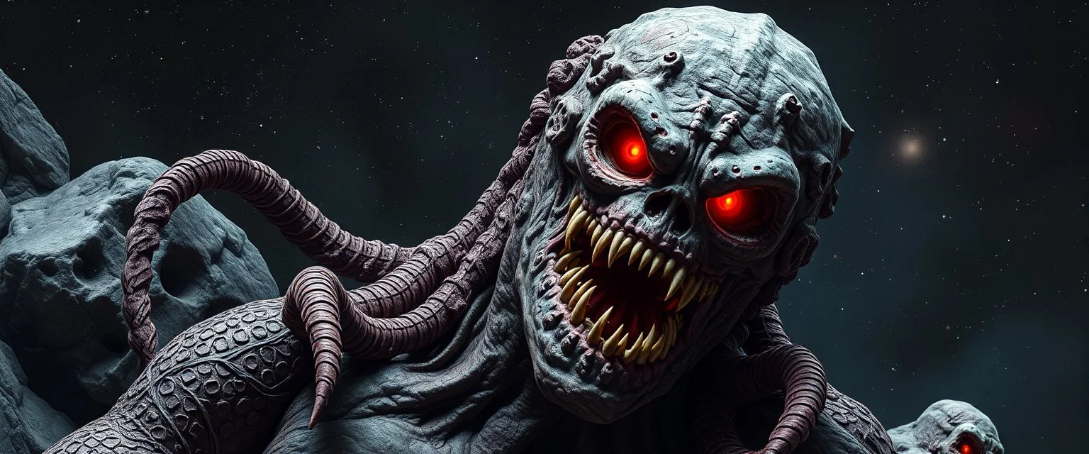 horrible space mother monster masked as a rock