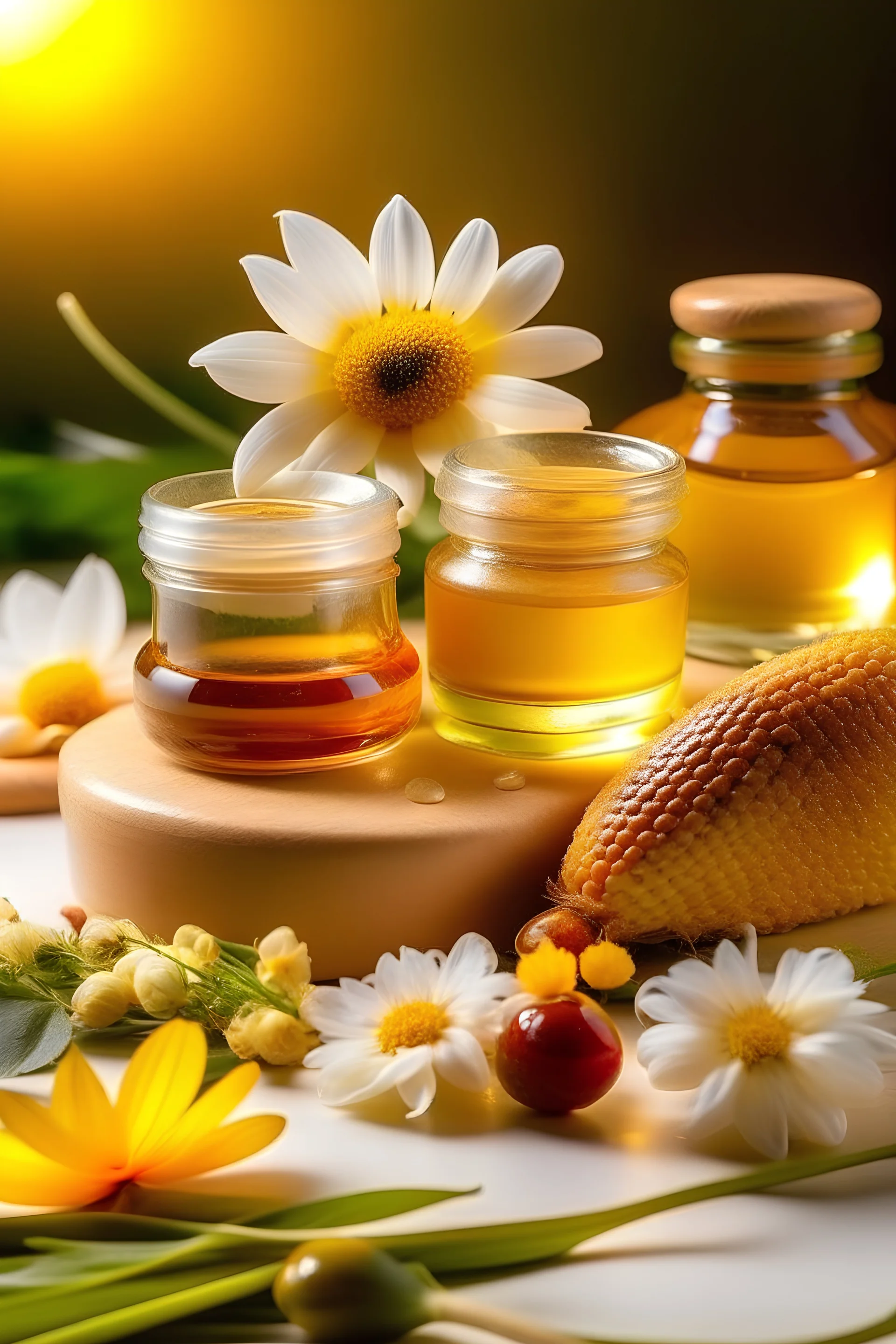 Merge the allure of nature with the efficacy of skincare, emphasizing the organic components such as honey,aleo vera,flowers and their role in achieving healthy, glowing skin.