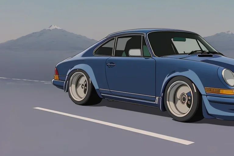 a dark Porsche carrera 964, wide-body, pandem, rocket bunny, carbon fibre, drift car, jdm wheels and rims, ultra realistic,concept art,in tokyo