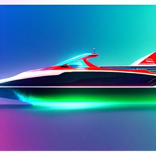 fullbody Drawing of 'sketch of Futuristic SpeedBoat',intricate detail,andrea bonelli,Kilian Eng,Ohrai,evan lee,Aleksandr Sidelnikov,KyuYong Eom,three quarters frontal aerial view,toned colors,16k