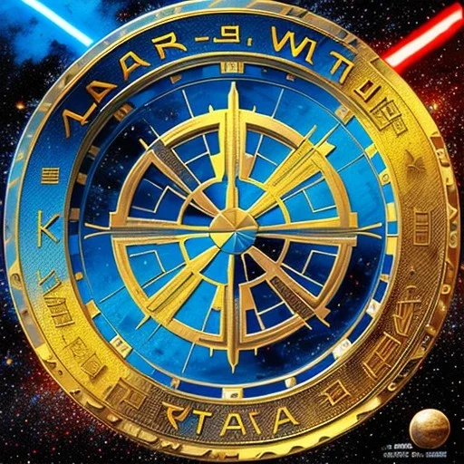 logo with only the letters 'STAR WARS', 4096K, 3D, deep vibrant colors, extrem embossed, shear