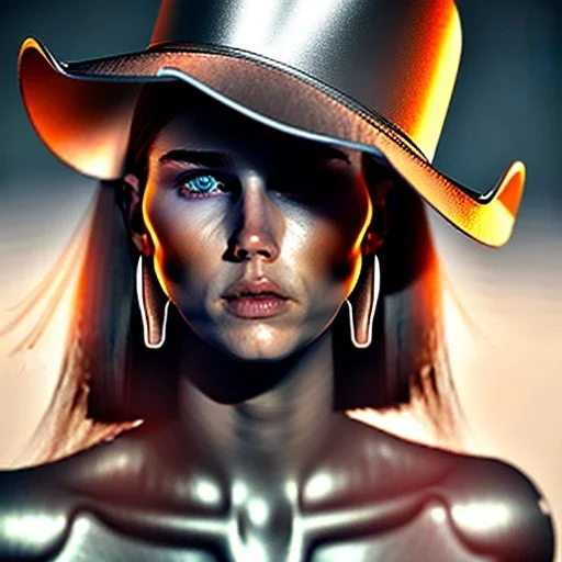 gigachad face,sigma,woman face,brutal woman,reflections,shadows,more details,realistic light,afro,cowboy hat,silver Earrings,beautiful eyes,one person,horse