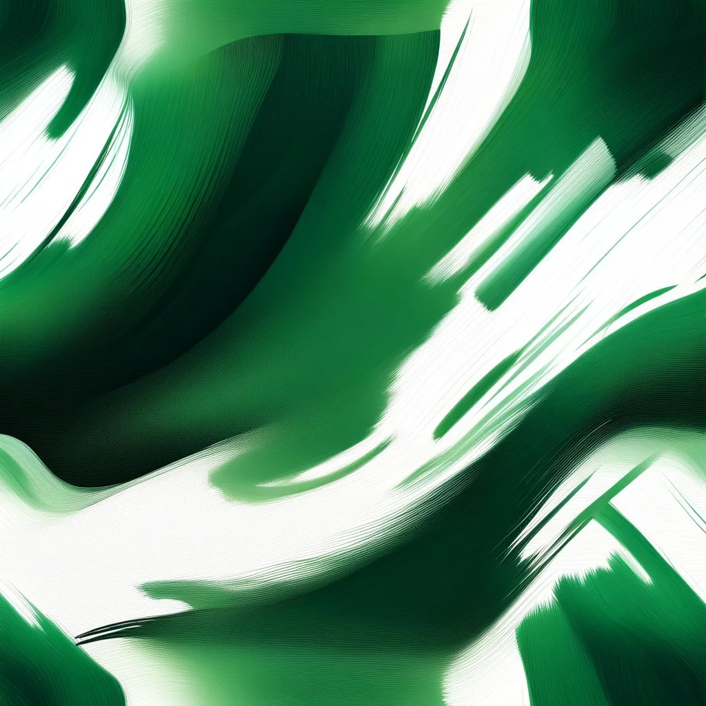 A Surreal Dark Green, Light Green & White Brush Strokes Aesthetic Looking Texture.