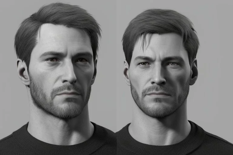 Male character 19 years Proportions of the character the head-to-body ratio . Create a distinctive that helps the character stand out and be easily recognizable Design the character's face, including the shape of the head, eyes, eyebrows, nose, mouth, and ears. Consider the character's personality, age, and any unique that set them apart depth and visual interest. Front, Side, and Back Views: Provide multiple views of the character, including front, side, and back mode sheet
