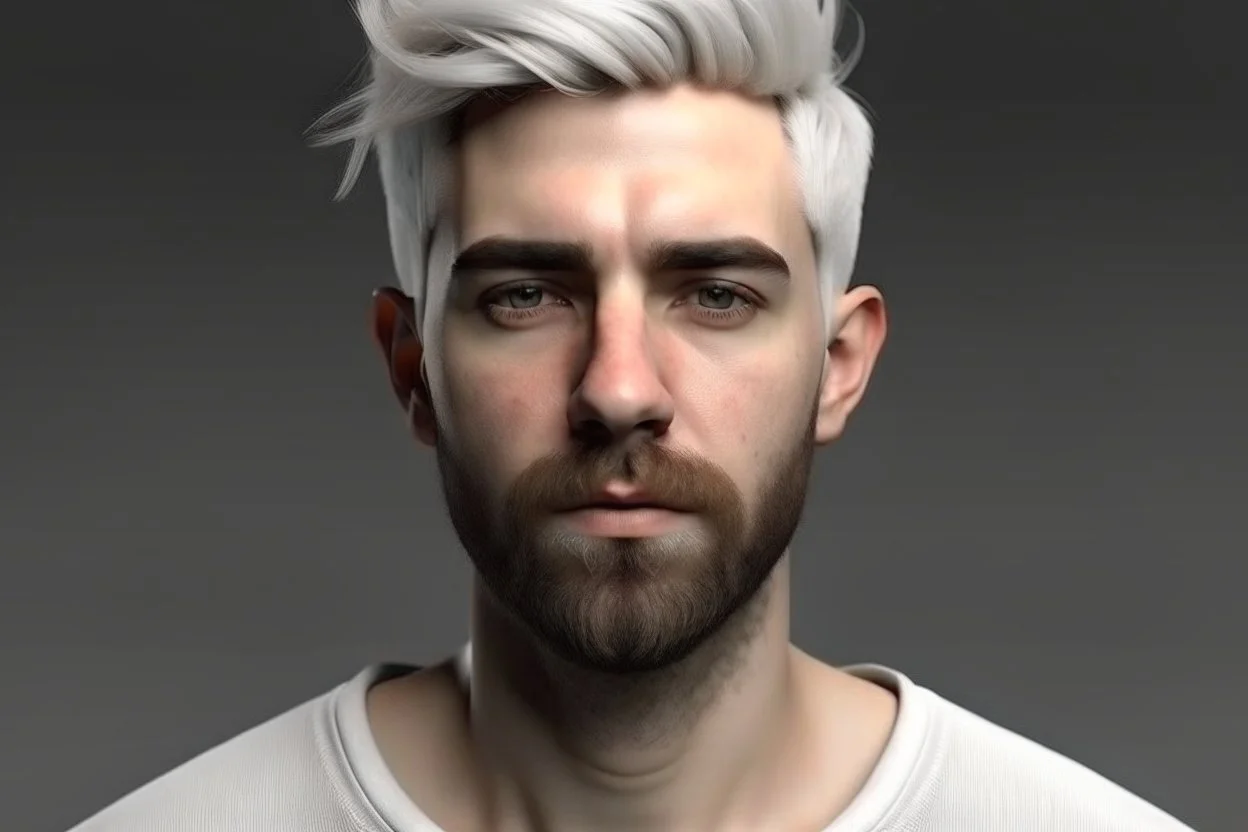 generic white guy bold realistic