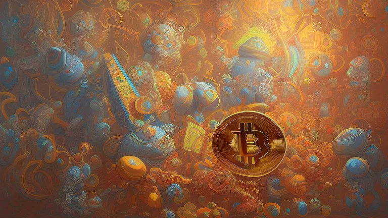 Bitcoin morning by james jean