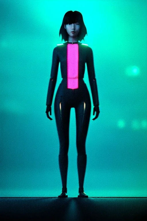 Waist up shot photo, helmut newton style, Asian cyborg woman :: symmetry photography, cyberpunk, pink hair, makeup, long line eye, light iris, :: latex coat, wires and circuits, pink, white, black :: cinematic, Ultra realistic, dark scene, soft color, highly detailed, unreal engine 5, RTX, ultra detail, 3d, finely drawn, high definition.