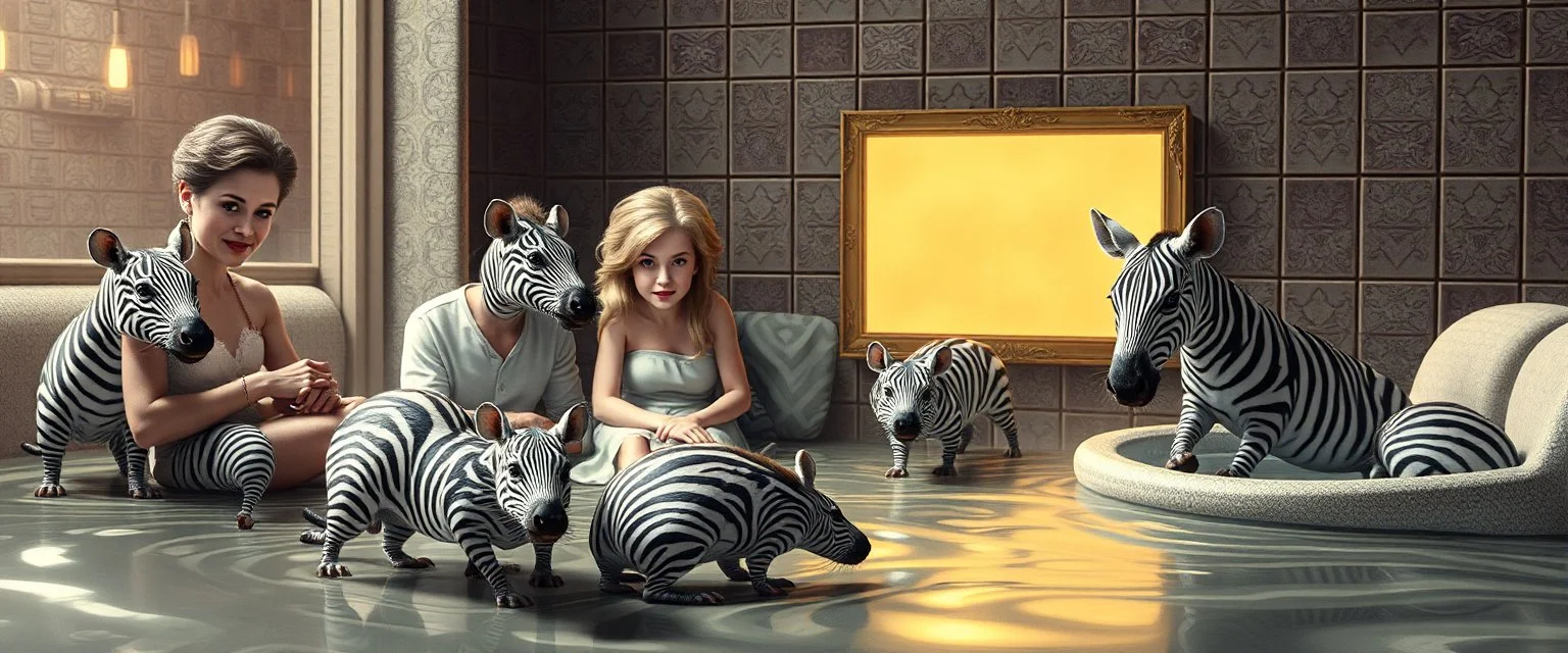 all soap operas ever made in one picture, but with alien zebra rats