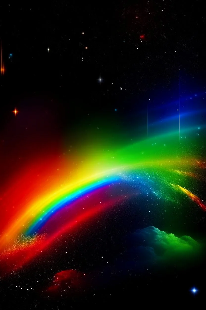 rainbow in space