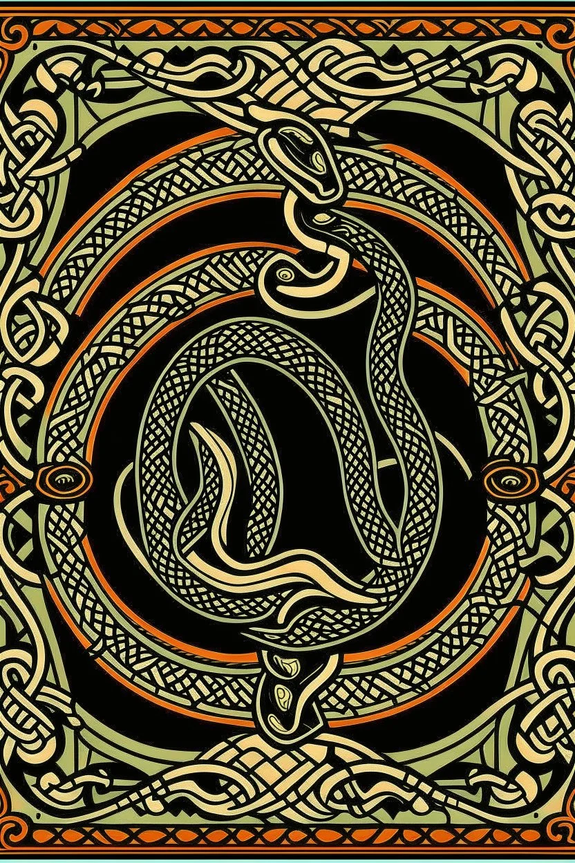 Celtic knot snake border