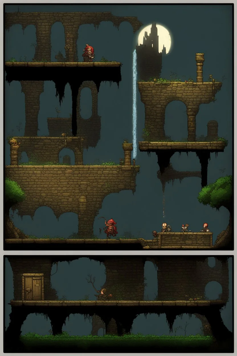 2d sidescroller platformer, level design inspired by Dark Souls games,