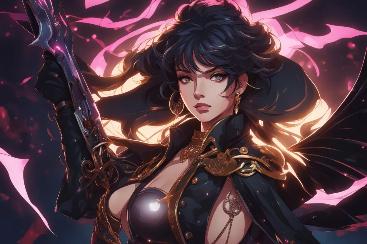 Hot Evelyn venom in 8k solo leveling shadow artstyle, pirate them, close picture, sea, neon lights, intricate details, highly detailed, high details, detailed portrait, masterpiece,ultra detailed, ultra quality