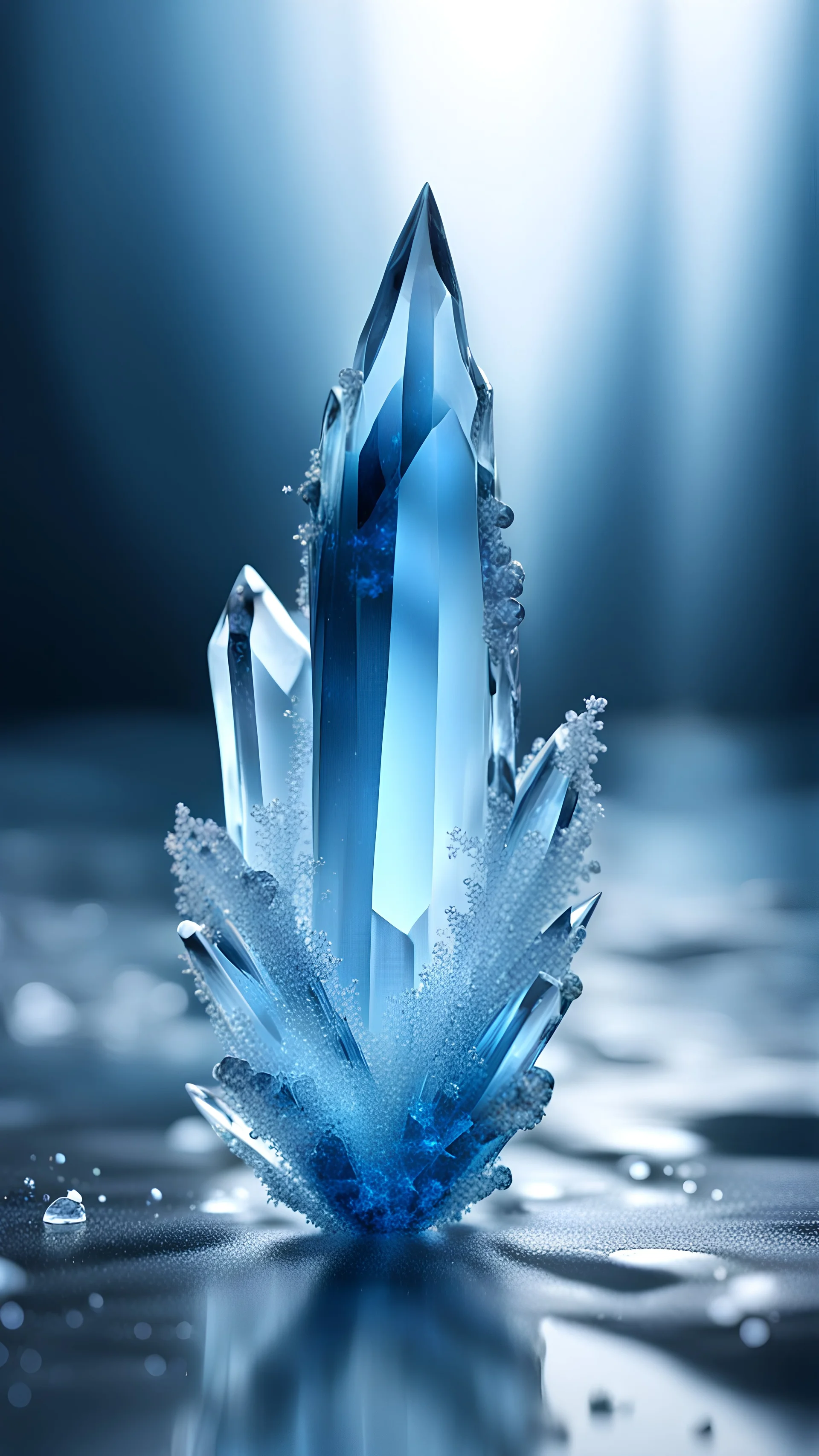 freezing blue crystal