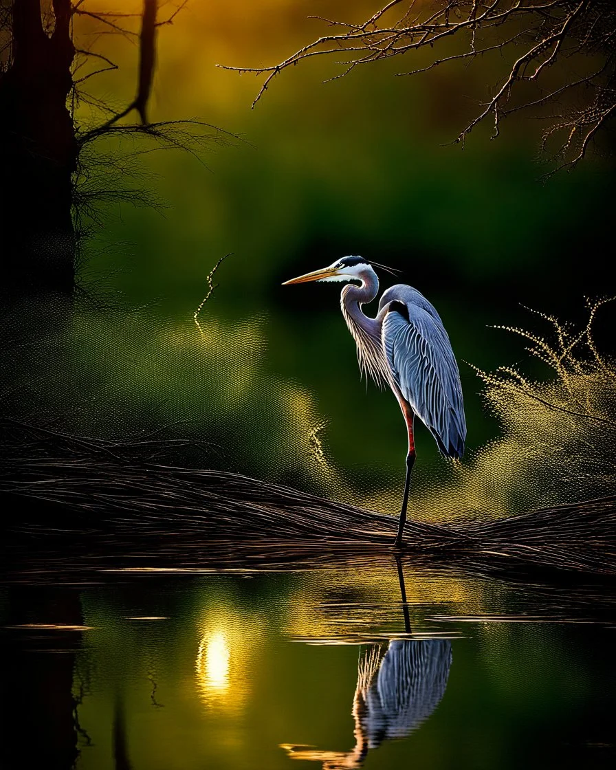 When despair for the world grows in me and I wake in the night at the least sound in fear of what my life and my children's lives may be, I go and lie down where the wood drake rests in his beauty on the water, and the great heron feeds. I come into the peace of wild things who do not tax their lives with forethought of grief. I come into the presence of still water. And I feel above me the day-blind stars waiting with their light. For a time I rest in the grace of the world, and am free.