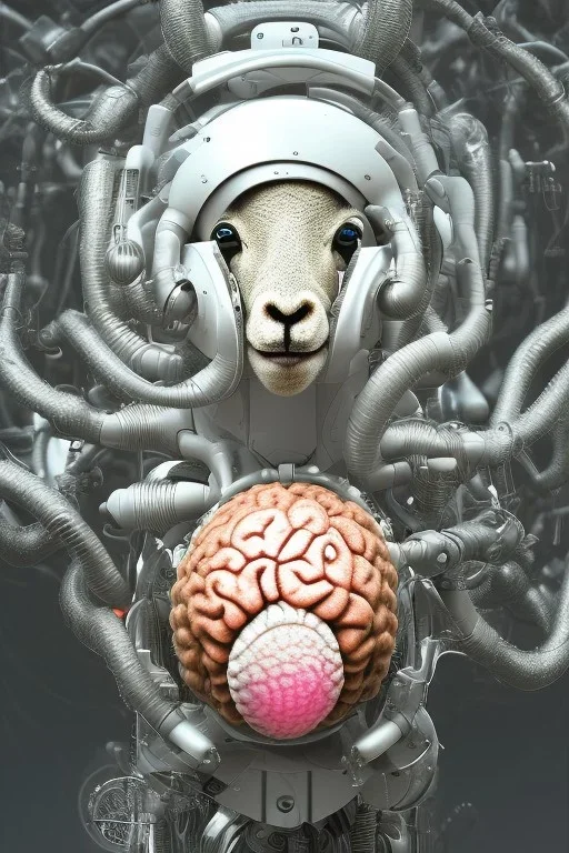 sheep brain cyborg, matrix style