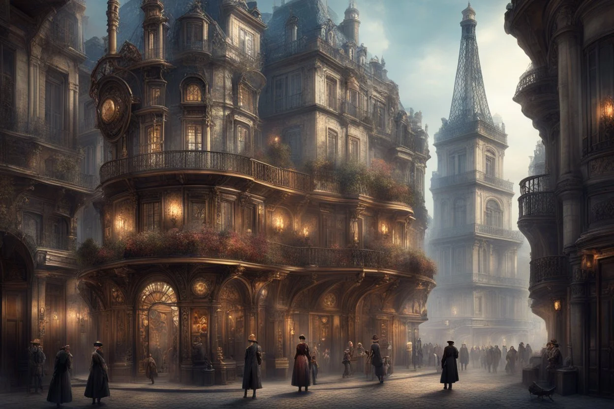 Мир где выглядит все как стимпанк но при этом все держаться на магии. А магия - это артефакты что кроются в кристальных камнях разных цветов. В этом мире присутствует ученный комитет, что изучает магические артефакты во благу Франция, начало 1880-х годов. Париж – сердце технологического прогресса, где переплетаются изящная архитектура, замысловатые механизмы и загадочная сила кристальных артефактов. Магия, заключенная в кристаллах, пронизывает каждый аспект жизни, от освещения улиц.