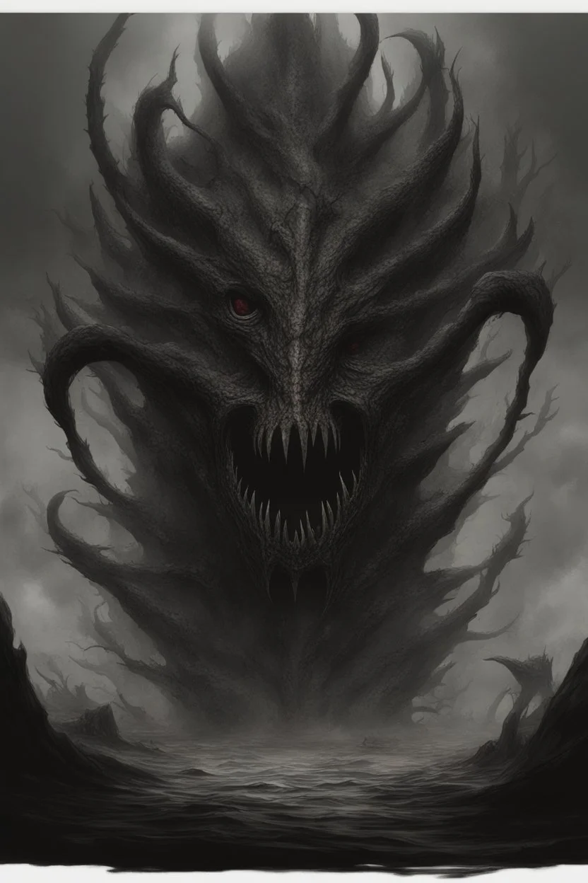 scary void horror dreadful incomprehensible void abyss abyss nightmare shapeless chaos darkness fog maw devouring