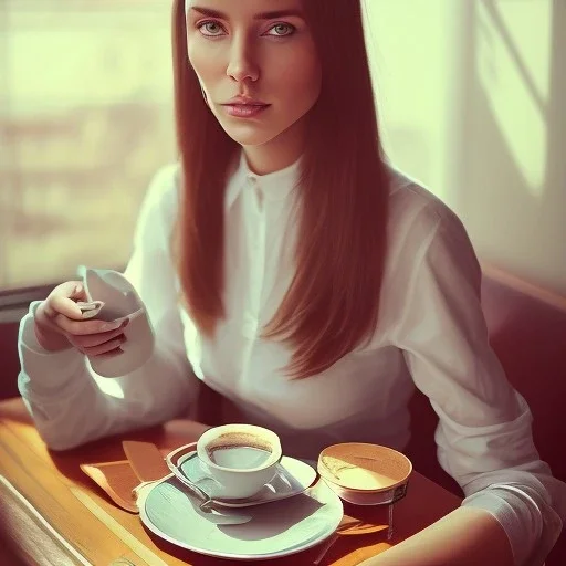 Me having coffee with Irina Litvin