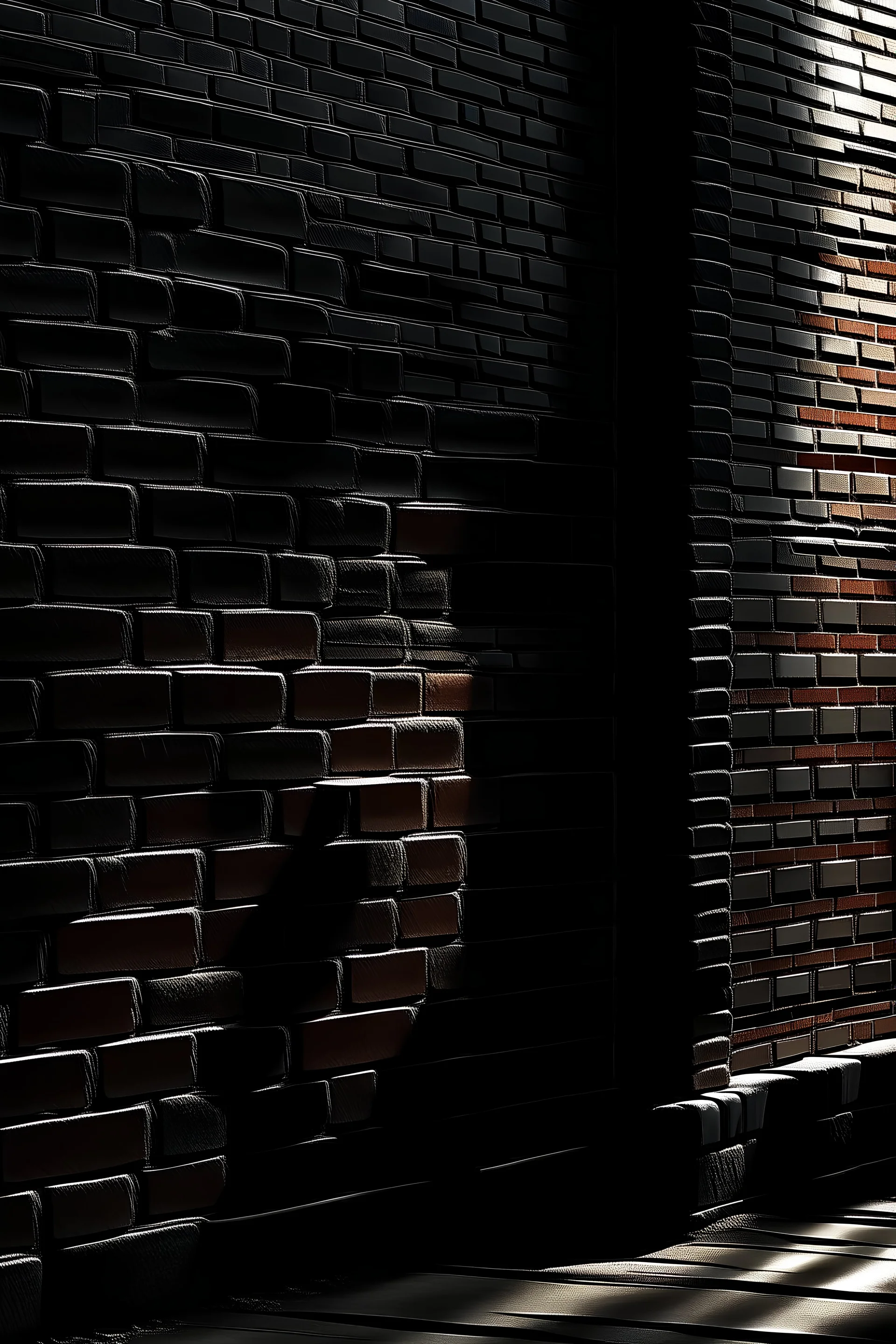 dark brick corner