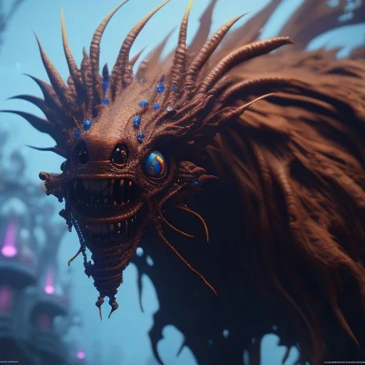 Cute fluid ink creature, big black eyes, unreal engine 5, 8k resolution, photorealistic, ultra detailed, by greg rutowski