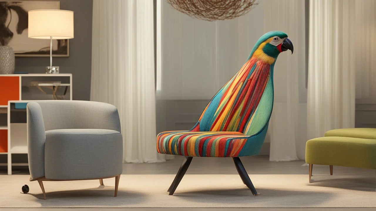 Versatile parrot-inspired chair from Moderne