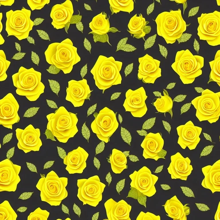 yellow roses, seamless pattern, clear, sharp, fabric design