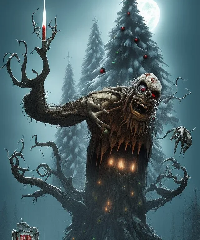 Creepy Christmas beast ,horror , dark fantasy