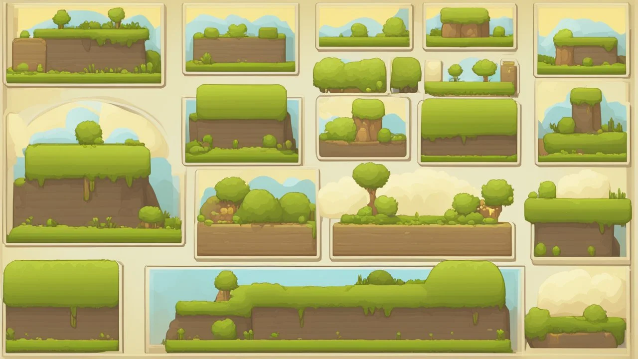 tileset landscape for 2d platformer