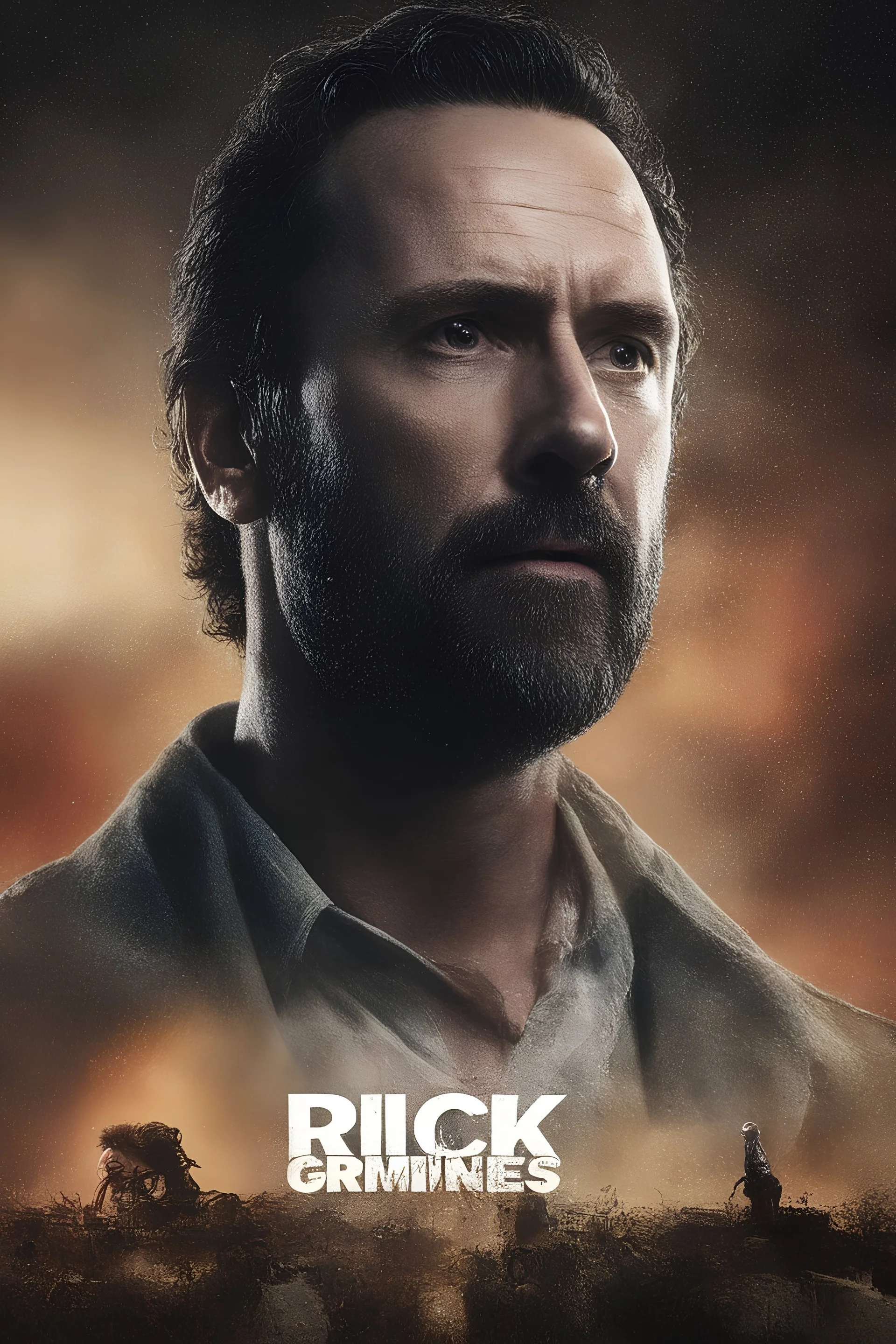 "RICK GRIMES" movie poster (the walking dead)