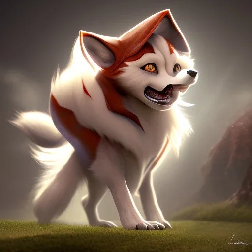 Lycanroc, 8K, dramatic lighting, masterpiece, expert, sharp focus