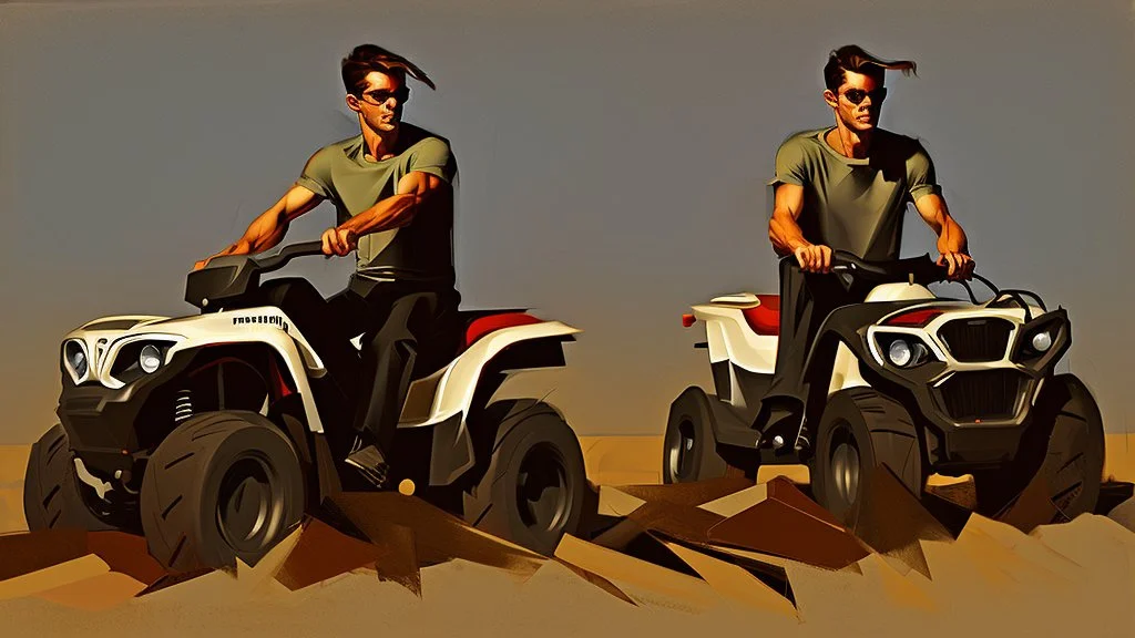 man on quad by phil hale