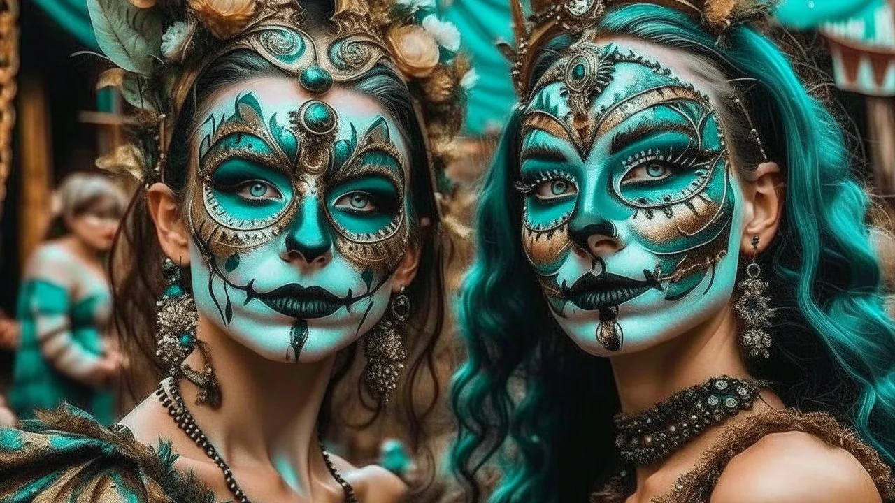 Carnival aesthetics are a Glamorous friend who has reinvented themself and a Glamorous friend who has reinvented themself, folklore is the girl with a thousand masks.