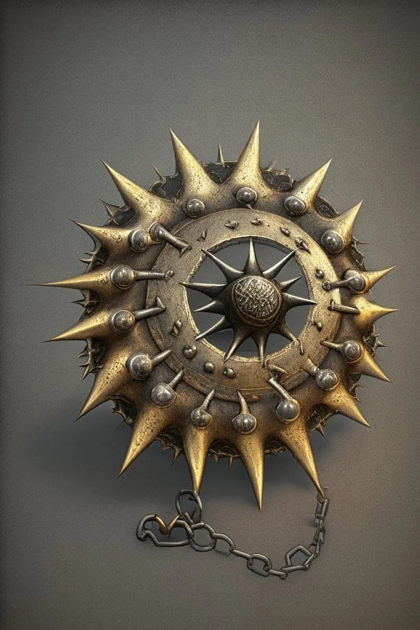 circle with 4 spikes amulet