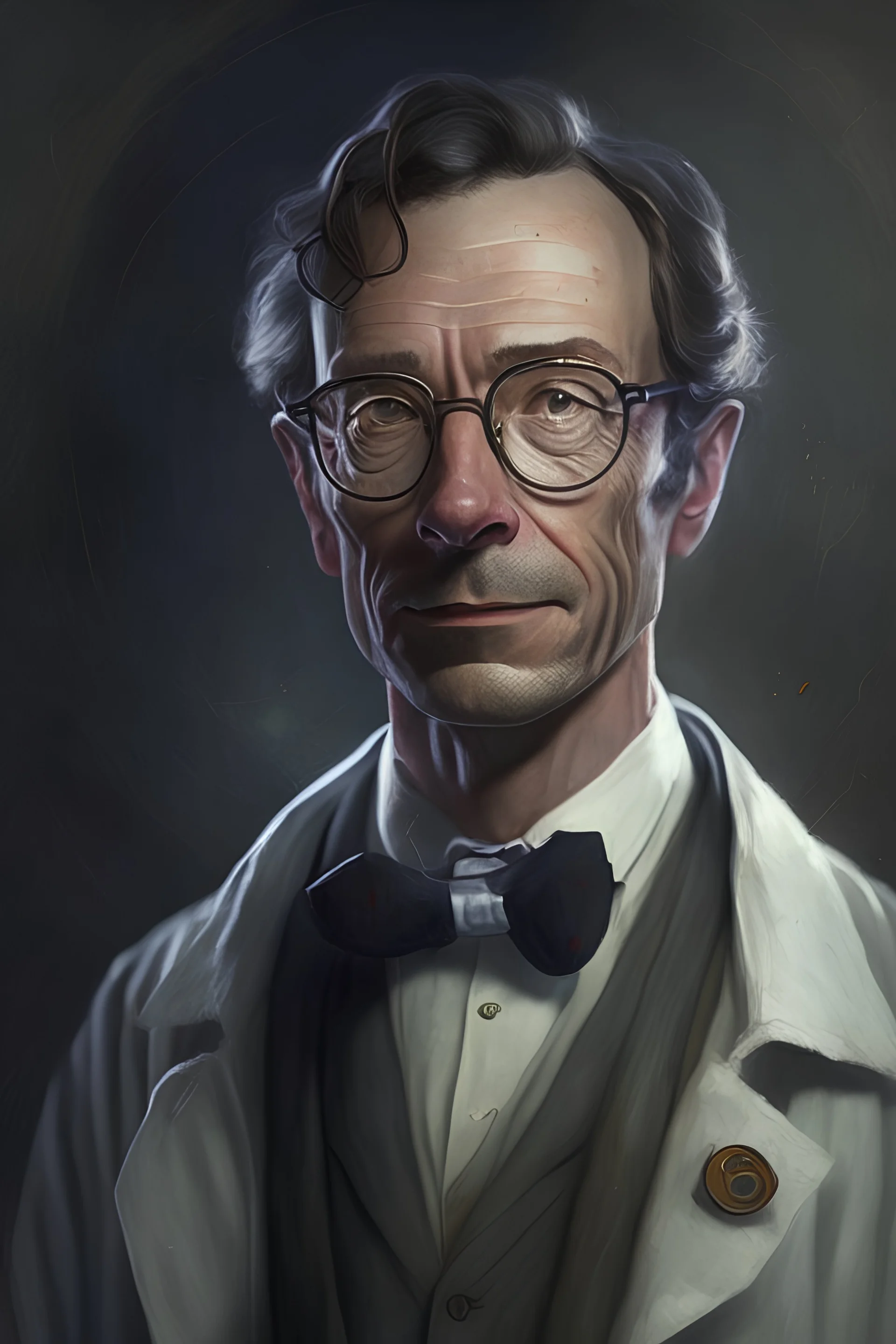 Portrait of Dr. Marcus Black - The brilliant but socially awkward scientist