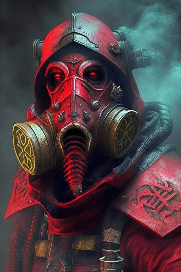 Blood seeker with gas mask