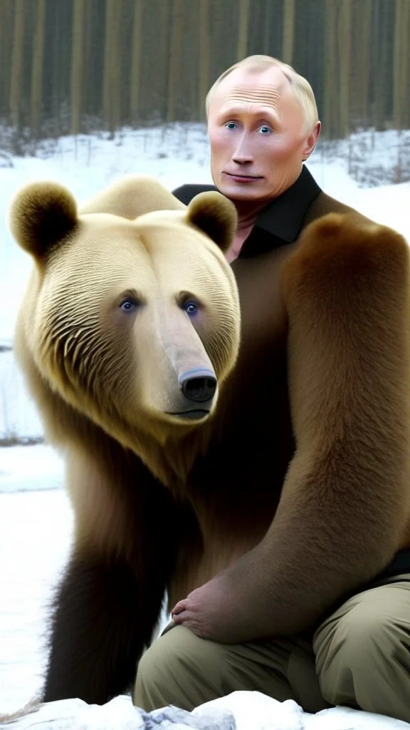 Putin and a Bear