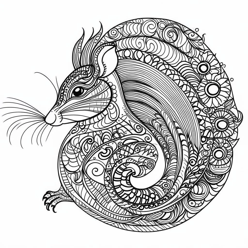 squirrel, mandala, minimal lines, cartoon, white back ground color, real style, realistic, minimalistic, minimal black line art, line art, crisp line art, unique coloring sheet, outlined, outline, crisp, crisp line edges, illustration, thin lines, crisp clear lines, line art, clean line art, unique, 8k, amazing, masterpiece, no colors, no dark color, no black color, avoid thick black, minimalistic line edges, pure white back ground, image character full fit to page,