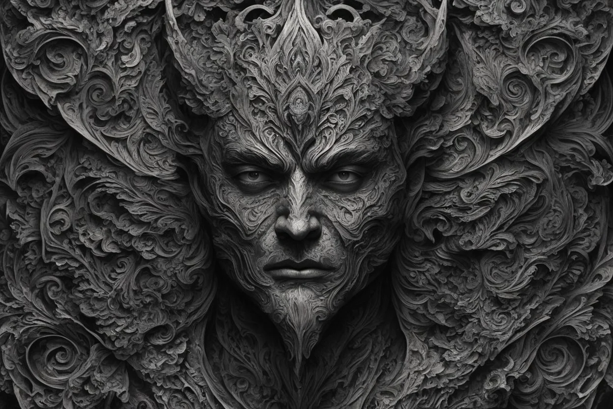 A mesmerizing and abstract portrait of Hades, the god of the underworld, using dark tones and intricate patterns to capture the enigmatic essence of the underworld's ruler, (mesmerizing and abstract portrait:1.4), (Hades, god of the underworld:1.5), (dark tones and intricate patterns:1.3), (expressive and enigmatic ambiance:1.2), inspired by abstract interpretations of classical mythology and the mysteries of the underworld, trending on ArtStation, Intricate, Sharp focus, atmospheric lighting