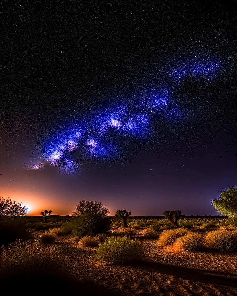 Desert sky at night