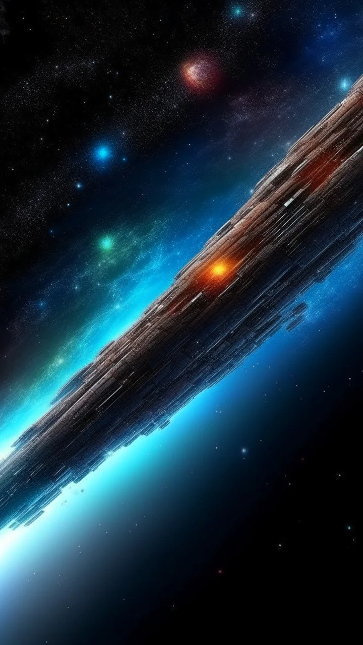 critical point abstract in the galaxy a huge cigar spaceship 13Atlas comet