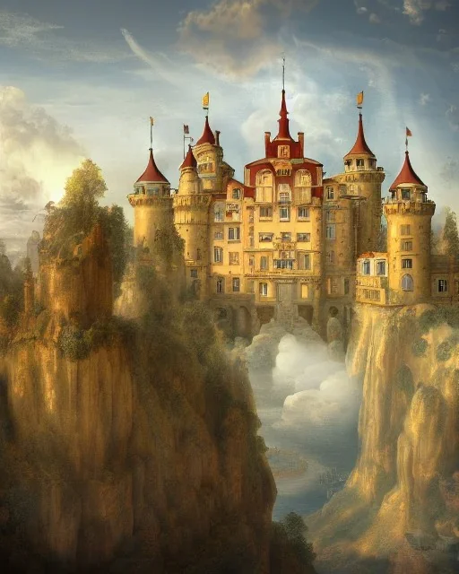 A baroque castle in the sky