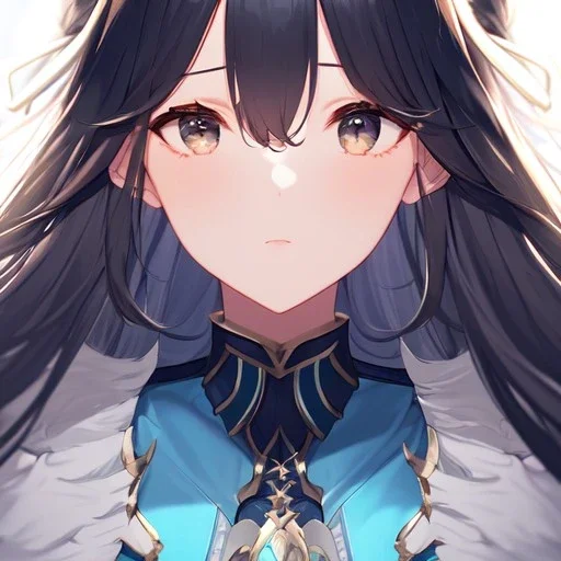 Clear Focus, High resolution, long puffy hair, extreme close up