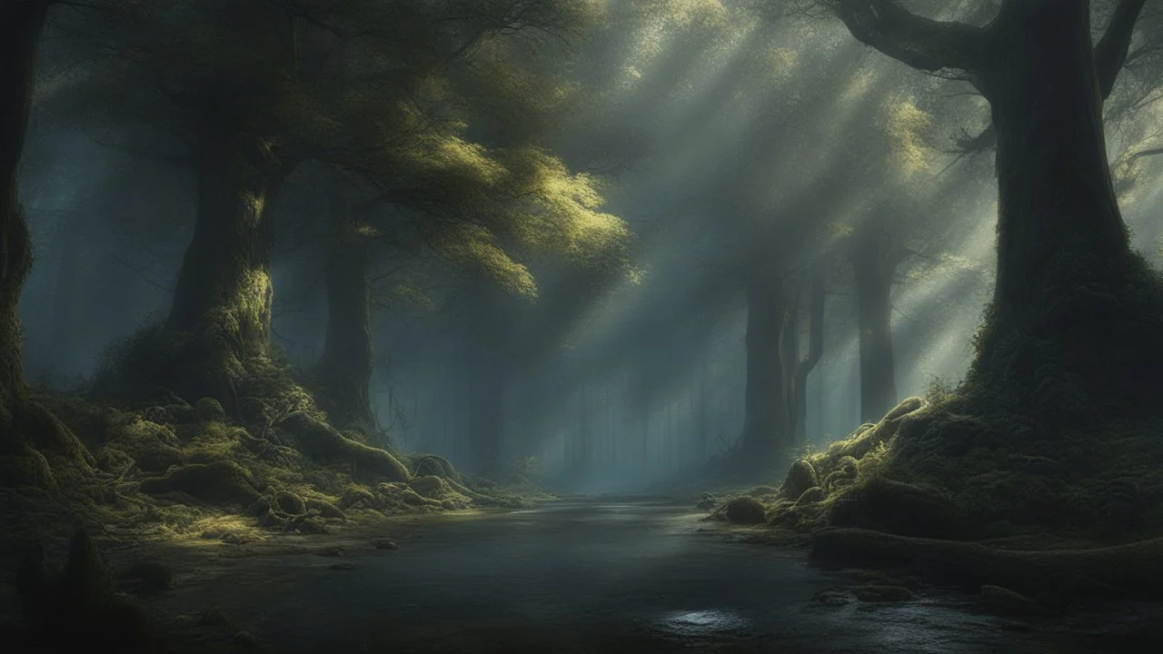 The Never Ending Forrest. exquisite realism, a masterpiece, dark fantasy concept art, dynamic lighting, hyperdetailed, intricately detailed, deep color, Unreal Engine, volumetric lighting, Epic cinematic brilliant stunning intricate meticulously detailed dramatic atmospheric maximalist digital matte painting